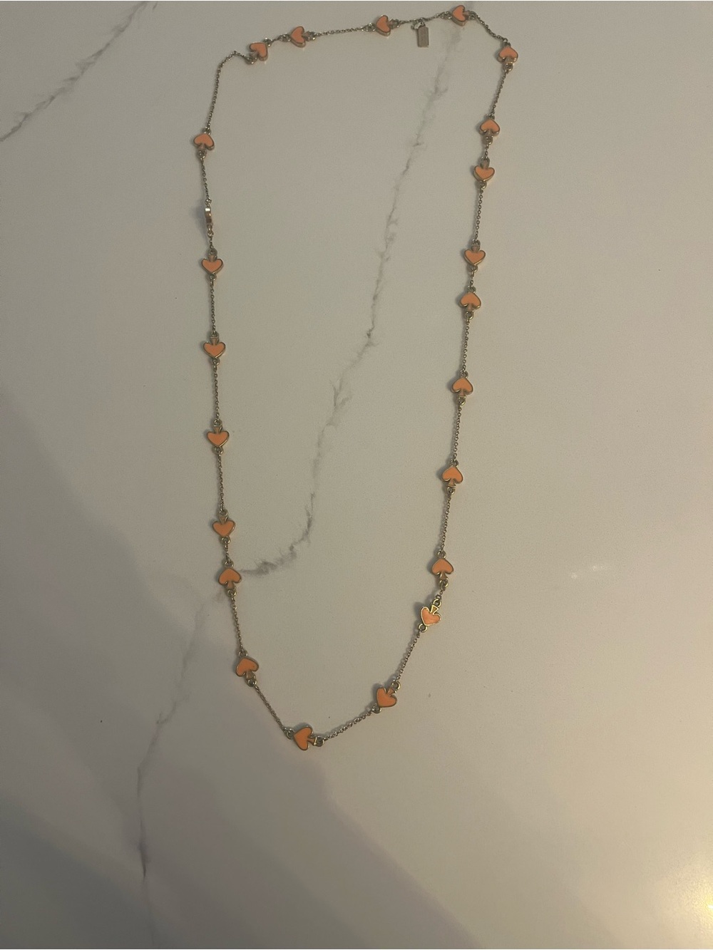 Kate Spade Orange Spade Necklace